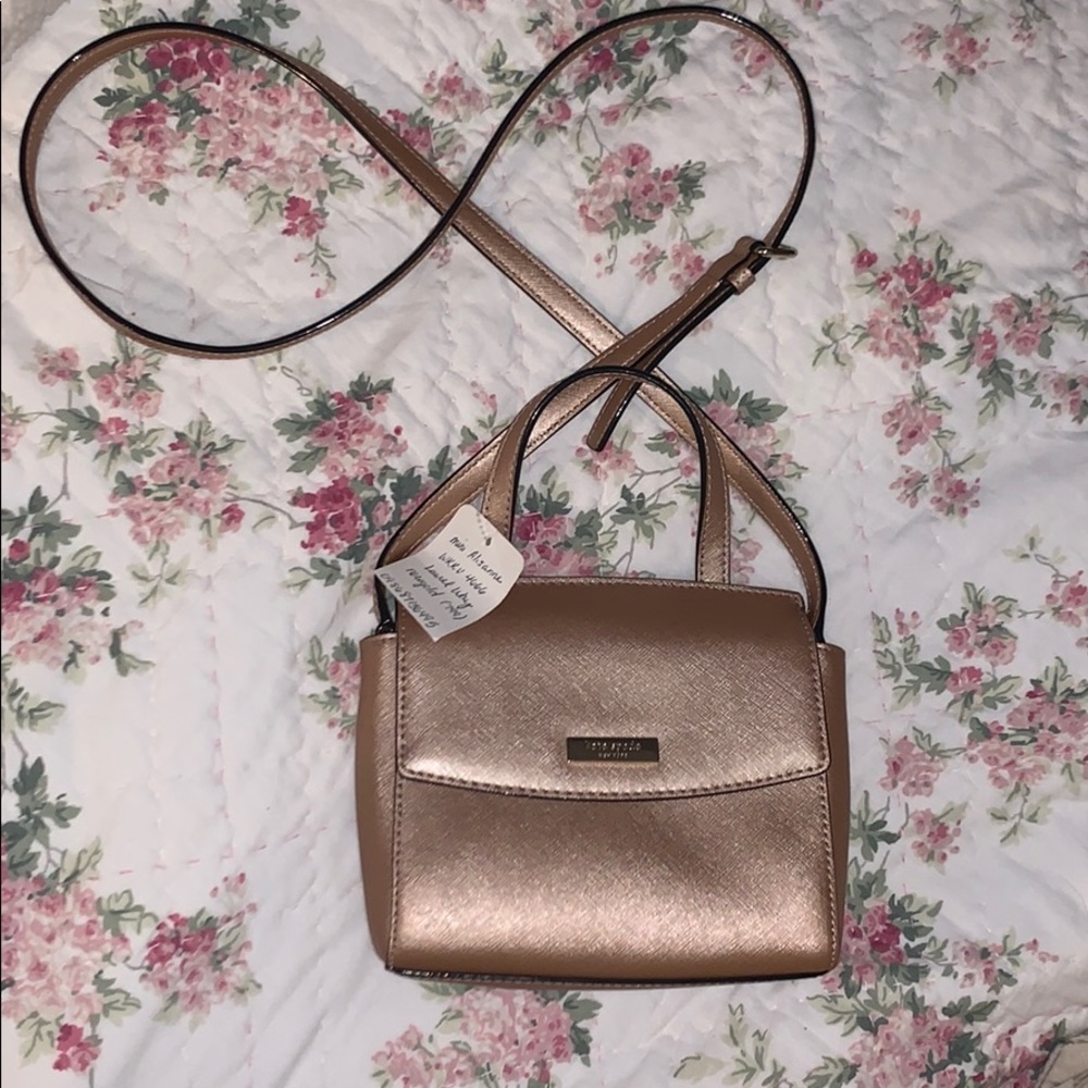 NWT Kate Spade Mini Alisanne Rose Gold Bag